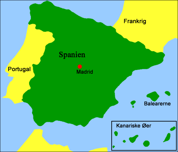 Landefakta Spanien, rejse- og