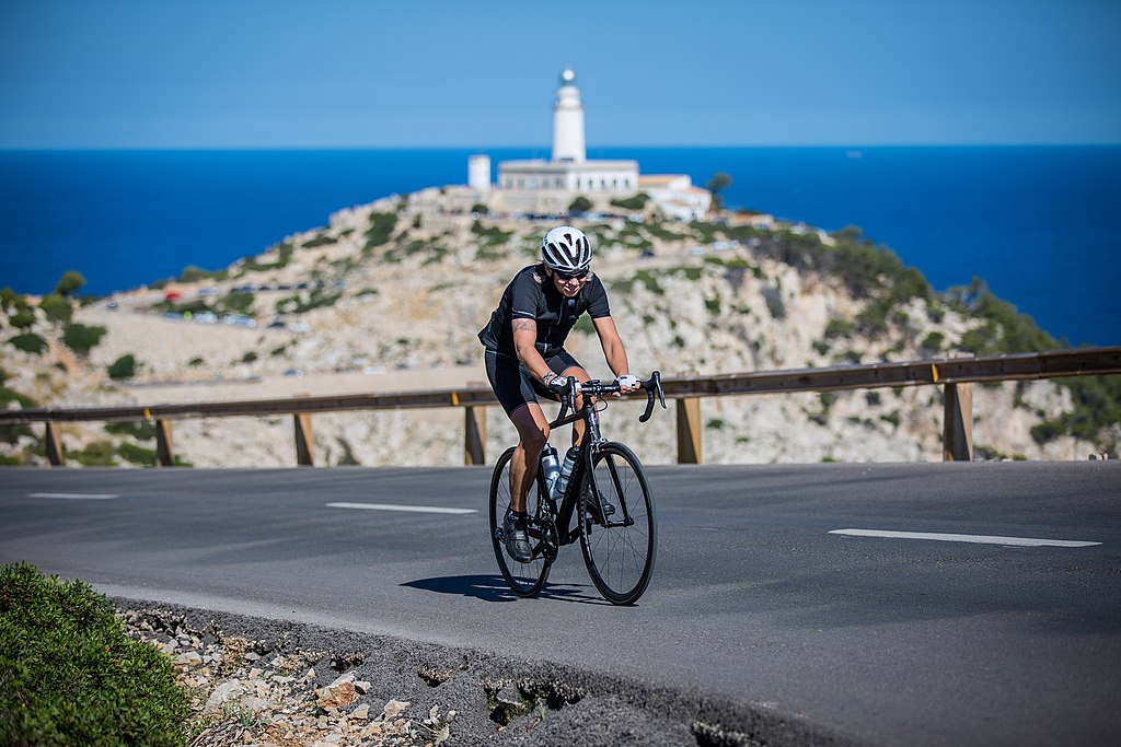Cykelture på Mallorca kan være hårdt, når det som her går op og op.